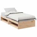 Miniatyrbillede 2 af 11: vidaXL daybed uden madras 90x200 cm massivt fyrretræ