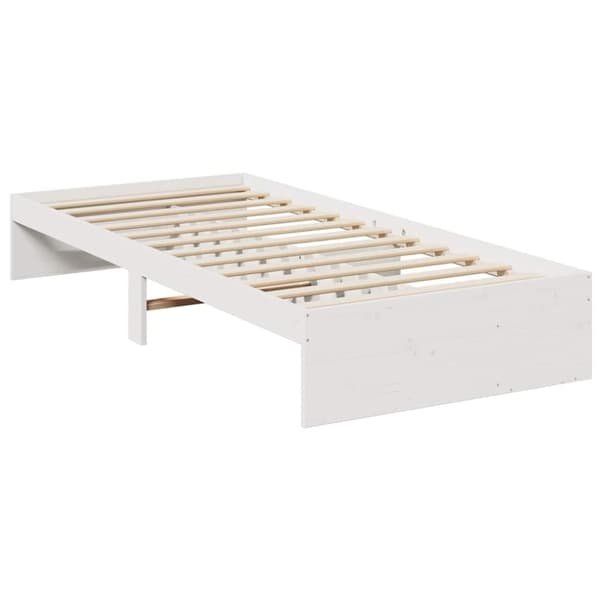 vidaXL Vuodesohva ilman patjaa valkoinen 90x200 cm täysi mänty