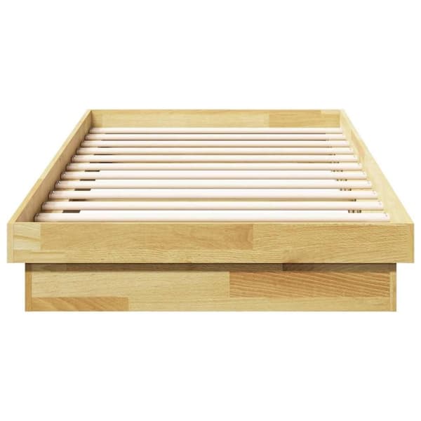 vidaXL Sängynrunko Ilman Patjaa 90x190 cm massiivitammea