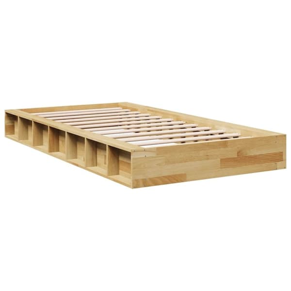 vidaXL Sengeramme uten Madrass 80x200 cm Heltre Eik