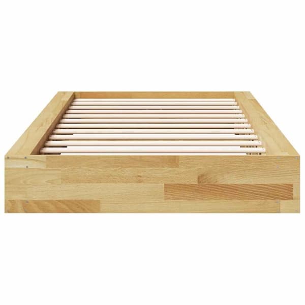 vidaXL Sengeramme uten Madrass 100x200 cm Heltre Eik