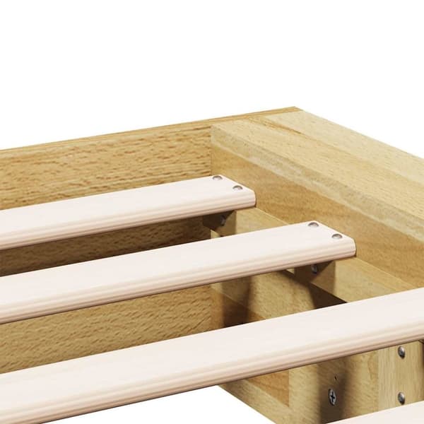 vidaXL Sengeramme uten Madrass 100x200 cm Heltre Eik