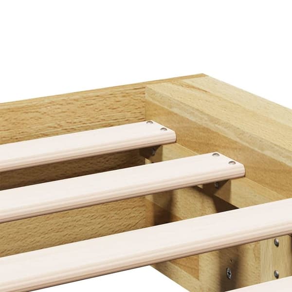 vidaXL Sengeramme uten Madrass 120x200 cm Heltre Eik