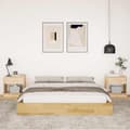 Miniatyrbilde 5 av 11: vidaXL Sengeramme uten Madrass 140x190 cm Heltre Eik