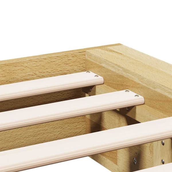 vidaXL Sengeramme uten Madrass 140x190 cm Heltre Eik