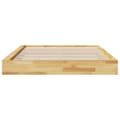 Miniatyrbilde 7 av 11: vidaXL Sengeramme uten Madrass 160x200 cm Heltre Eik