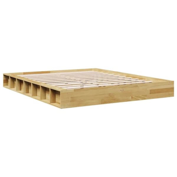 vidaXL Sengeramme uten Madrass 160x200 cm Heltre Eik
