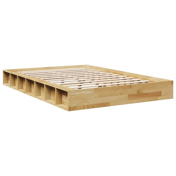 vidaXL Sängynrunko ilman patjaa 120x200 cm massiivipuutammea
