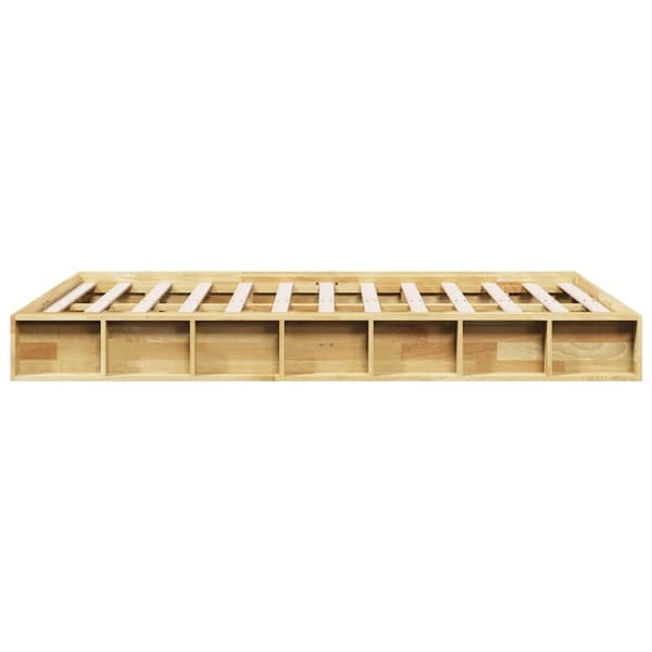 vidaXL Sängynrunko ilman patjaa 120x200 cm massiivipuutammea