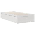 Miniatyrbillede 10 af 11: vidaXL seng med reol uden madras 90x200 cm massivt fyrretræ hvid