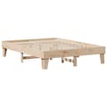 Miniatyrbilde 10 av 11: vidaXL Seng med bokhylle uten madrass 150x200 cm heltre furu