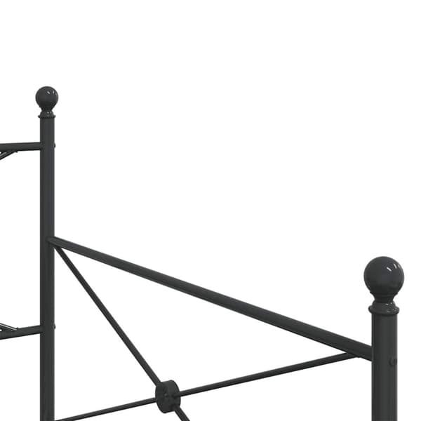vidaXL Dagseng uten madrass svart 100x200 cm stål
