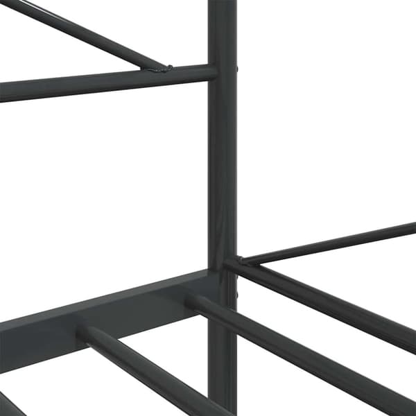vidaXL Dagseng uten madrass svart 100x200 cm stål
