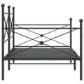 Miniatyrbillede 7 af 11: vidaXL daybed uden madras 100x200 cm stål sort