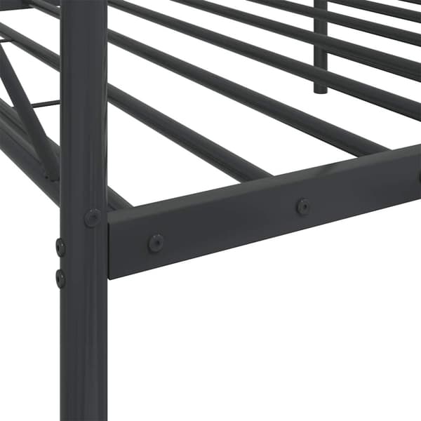 vidaXL daybed uden madras 100x200 cm stål sort
