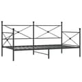 Pikkukuva 3 / 11: vidaXL Päiväsänky ilman patjaa Musta 107x203 cm Teräs