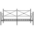 Pikkukuva 6 / 11: vidaXL Päiväsänky ilman patjaa Musta 107x203 cm Teräs