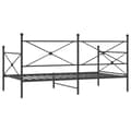 Pikkukuva 8 / 11: vidaXL Päiväsänky ilman patjaa Musta 107x203 cm Teräs