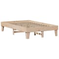 Miniatyrbilde 6 av 11: vidaXL Seng med bokhylle uten madrass 135x190 cm heltre furu