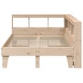 Miniatyrbilde 8 av 11: vidaXL Seng med bokhylle uten madrass 135x190 cm heltre furu