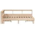 Miniatyrbilde 9 av 11: vidaXL Seng med bokhylle uten madrass 135x190 cm heltre furu