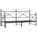 Miniatyrbillede 3 af 11: vidaXL daybed med udtræk uden madras 75x190 cm stål sort
