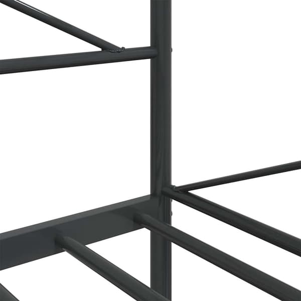 vidaXL Dagseng uten madrass svart 107x203 cm stål