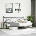 Miniatyrbillede 4 af 11: vidaXL daybed med udtræk uden madras 80x200 cm stål sort