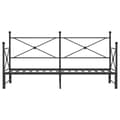 Miniatyrbillede 7 af 11: vidaXL daybed med udtræk uden madras 80x200 cm stål sort