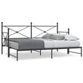 Miniatyrbillede 1 af 11: vidaXL daybed med udtræk uden madras 80x200 cm stål sort