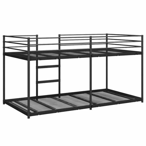 vidaXL køjeseng uden madras 90x200 cm stål sort