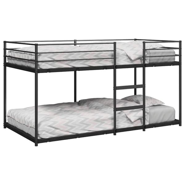 vidaXL Kerrossänky ilman patjaa musta 90x200 cm teräs