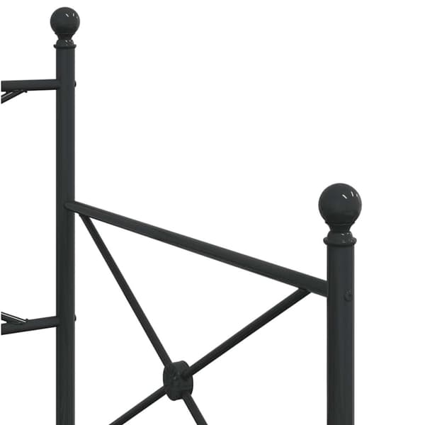 vidaXL -sohvasänky ilman patjaa Musta 90x190 cm Teräs