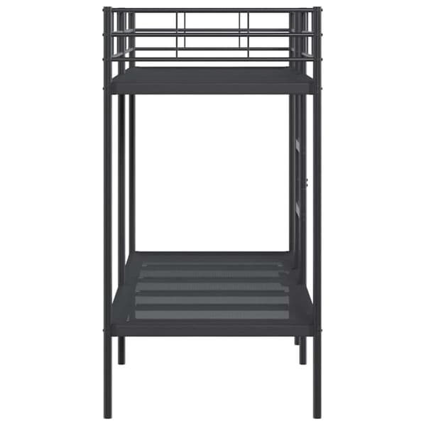 vidaXL Kerrossänky ilman patjaa musta 75x190 cm teräs