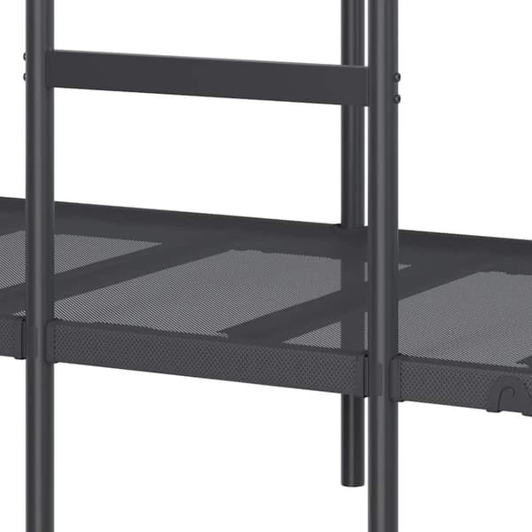 vidaXL Kerrossänky ilman patjaa musta 75x190 cm teräs