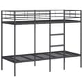 Pikkukuva 1 / 11: vidaXL Kerrossänky ilman patjaa musta 75x190 cm teräs