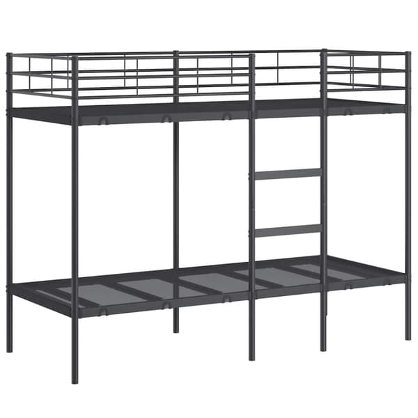 vidaXL Kerrossänky ilman patjaa musta 75x190 cm teräs