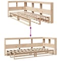 Pikkukuva 11 / 11: vidaXL Sänky kirjahyllyllä ilman patjaa 90x190 cm täysi mänty