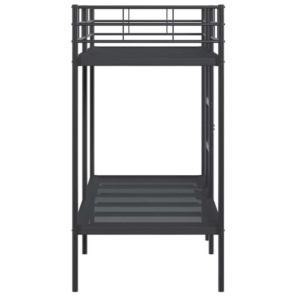 vidaXL køjeseng uden madras 80x200 cm stål sort
