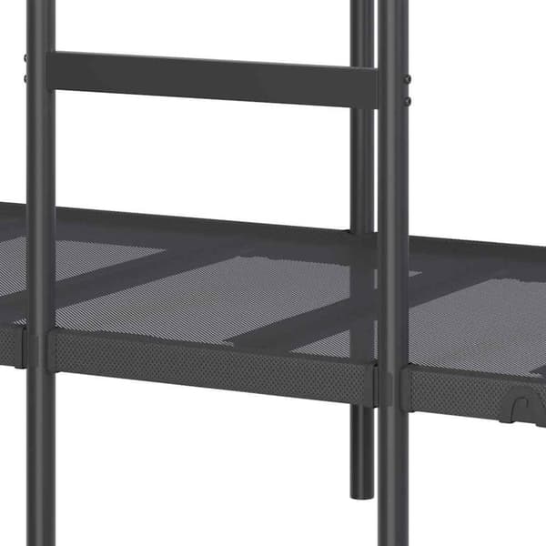 vidaXL køjeseng uden madras 80x200 cm stål sort