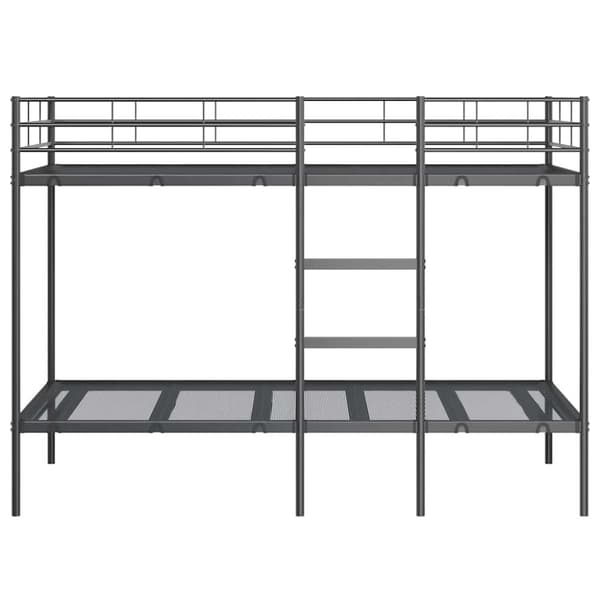 vidaXL Kerrossänky ilman patjaa musta 100x200 cm teräs