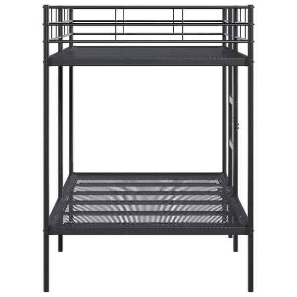 vidaXL Kerrossänky ilman patjaa musta 100x200 cm teräs