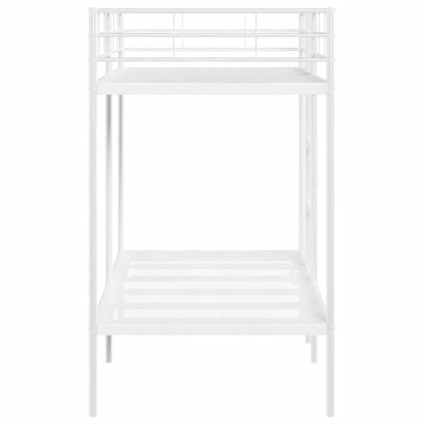 vidaXL køjeseng uden madras 90x190 cm stål hvid