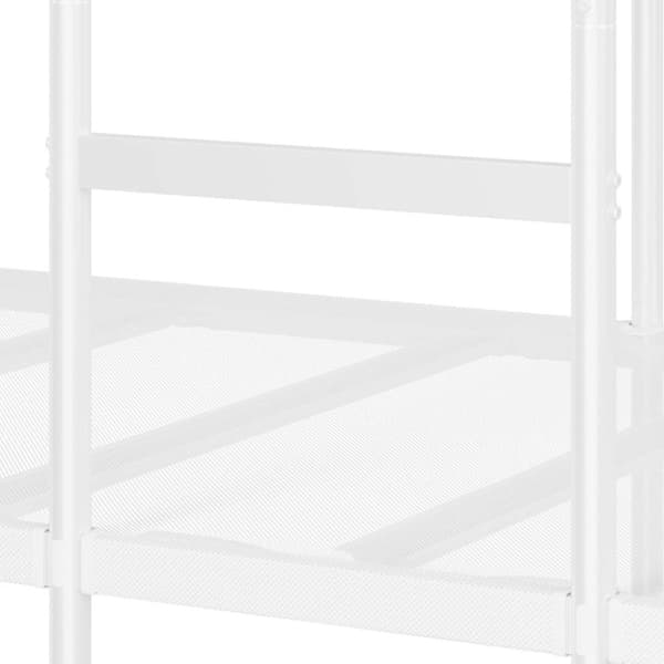vidaXL køjeseng uden madras 90x190 cm stål hvid