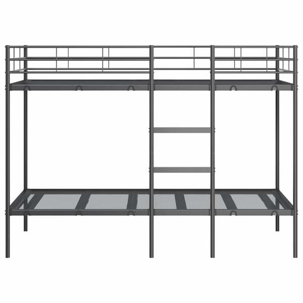 vidaXL Kerrossänky ilman patjaa musta 100x190 cm teräs