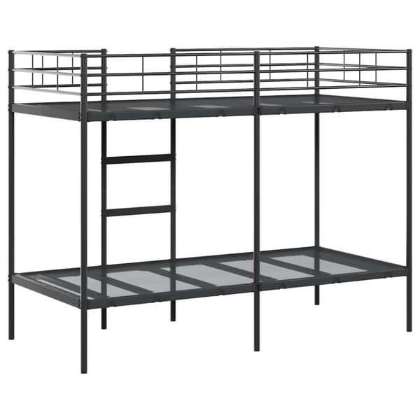 vidaXL Kerrossänky ilman patjaa musta 100x190 cm teräs