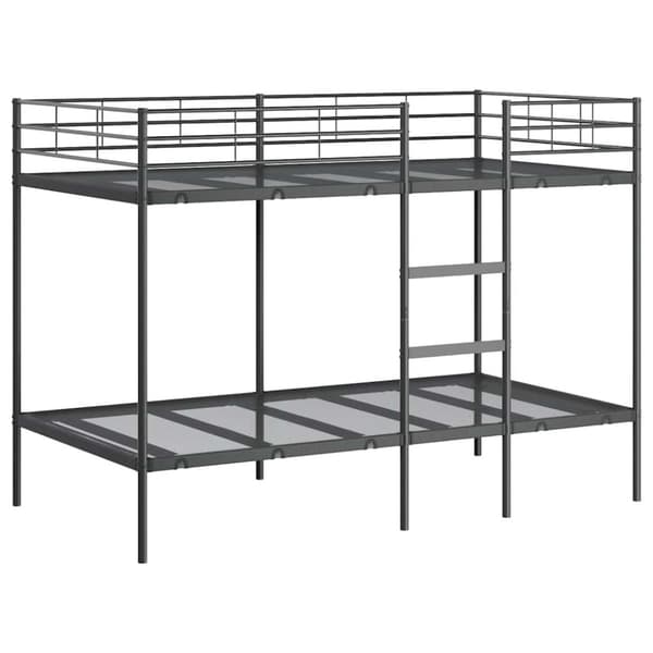vidaXL Kerrossänky ilman patjaa musta 107x203 cm teräs