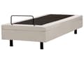 Miniatyrbillede 5 af 11: Elevationsseng Lys Beige Polyester 80 x 200 cm Elektrisk Enkeltmandsseng Justerbar Seng med Fjernbetjening Sengeramme uden Gavl