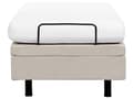 Miniatyrbillede 8 af 11: Elevationsseng Lys Beige Polyester 80 x 200 cm Elektrisk Enkeltmandsseng Justerbar Seng med Fjernbetjening Sengeramme uden Gavl