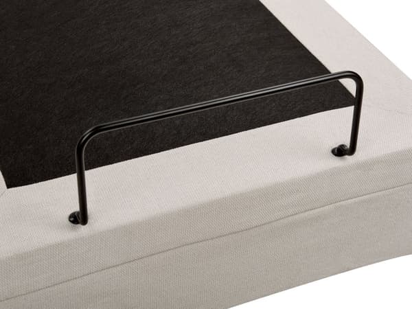 Elevationsseng Lys Beige Polyester 80 x 200 cm Elektrisk Enkeltmandsseng Justerbar Seng med Fjernbetjening Sengeramme uden Gavl
